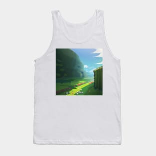 Landscape pixel art Tank Top